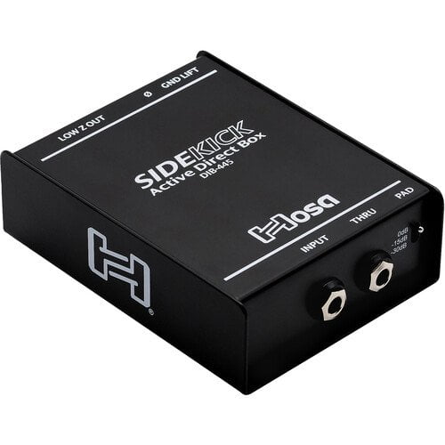 Hosa DIB-445 sidekick active DI box, 1/4 in ts to xlr3m
