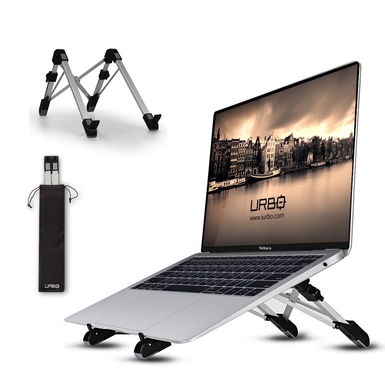 Urbo Macbook Laptop Stand Portable Foldable with Urbo Macbook Laptop Stand Portable Foldable with