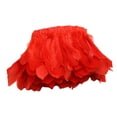 thumbnail image 3 of Feather Fringe Trims Artificial Feather Fringe Sewing Trims 10 to 25cm in Width Red, 3 of 7