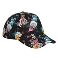 thumbnail image 6 of Picia Hibiscus Rose pattern Trucker Low Profile Hat Men Women Baseball Cap Dad Hat Adjustable Unconstructed Plain Cap, 6 of 9