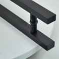 thumbnail image 4 of Matte Black Stainless Steel Glass/Wooden Door Handle, 4 of 5