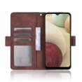 thumbnail image 3 of Case for Samsung Galaxy M32 Cover Adjustable Detachable Card Holder Magnetic closure Leather Wallet Case - Brown, 3 of 5