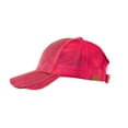 thumbnail image 3 of SPRING PARK Fashion Women Colorful Anti Sun Glitter Mesh Adjustable Outdoor Ponytail Hat Cotton Baseball Cap, 3 of 4