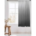 thumbnail image 3 of Sheer Curtains 63 Inch Length, Grey Ombre Semi Sheer Curtains Light Filtering Window Treatment, Contemporary Gradient Abstract Art Privacy Voile Drapes for Living Room Bedroom 52x63 Inch, 3 of 7