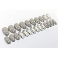 thumbnail image 2 of 24pcs Ballerina False Nails Fake Coffin Long Tips 12 Sizes with Glue (Grey Marble), 2 of 7