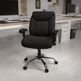 thumbnail image 2 of Scranton & Co Big and Tall Fabric Swivel Office Chair in Black, 2 of 6