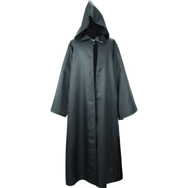Túnica de monje medieval unisex, túnica de cosplay, chal, disfraz de escenario, capa grande, capa para hombre
