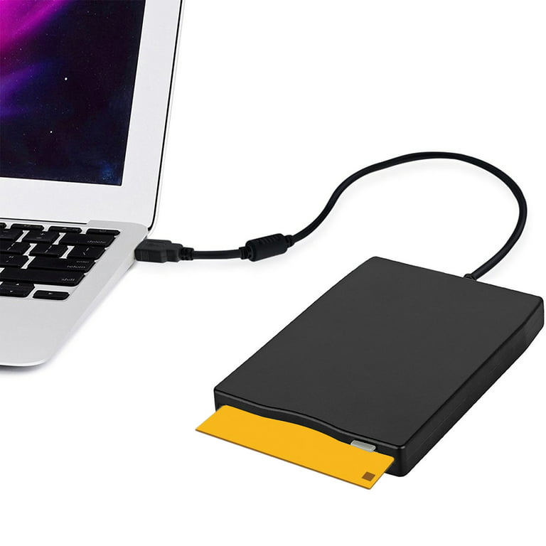 3.5" Portable USB 2.0 External Floppy Disk Drive 1.44MB Diskette For Laptop PC Win 7/8/10/XP/Vista, Mac, Plug and (Black) - Walmart.com