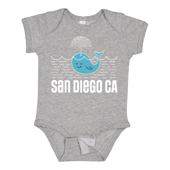 Inktastic San Diego California Whale Boys or Girls Baby Bodysuit