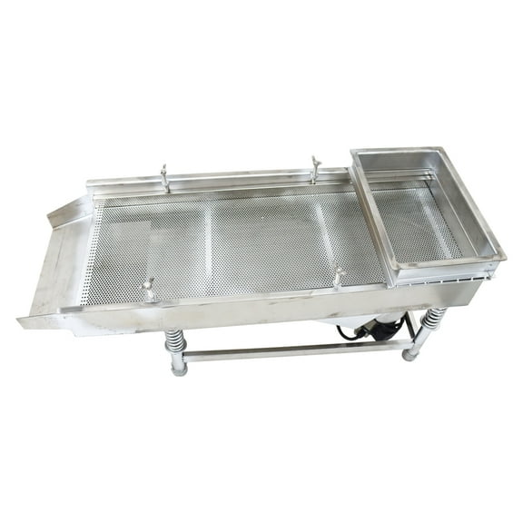 Techtongda Small Linear Screen Linear Vibrating Screen Stainless Steel Sifter Shaker Screen Machine with 3MM Mesh