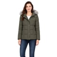 thumbnail image 2 of Heting Women's Winter Coat Puffer Jacket Quilted Warm Overcoat with Removable Hood Army Green 2XL, 2 of 9