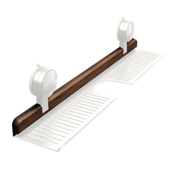 Advancent Estante de almacenamiento para lavabo y fregadero de baño, organizador de baño con estante sin perforaciones, estante de Almacenamiento y organización del hogar tipo+2 40cm