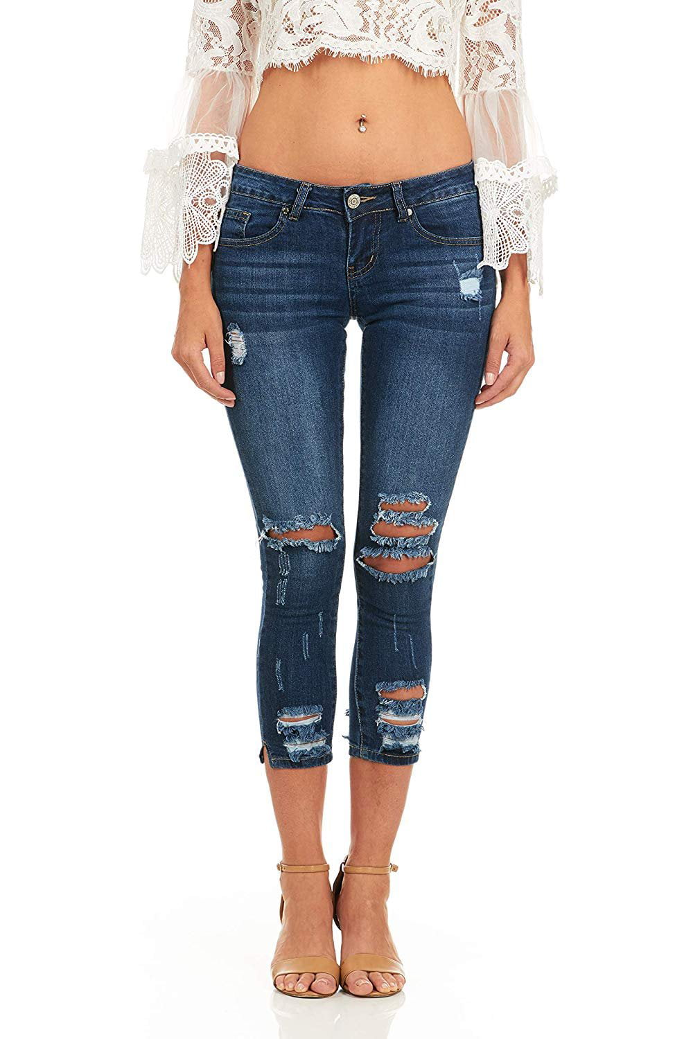 slim girl jeans top