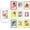 Colorful, variant on 4 Pack Acrylic Fridge Magnetic Frame for Polaroid, 2.36x3.54 In Mini Picture Frames Colorful for Fujifilm Instax Mini, 2 Sided Photo Refrigerator Magnet Picture Display Clear Frame Petal