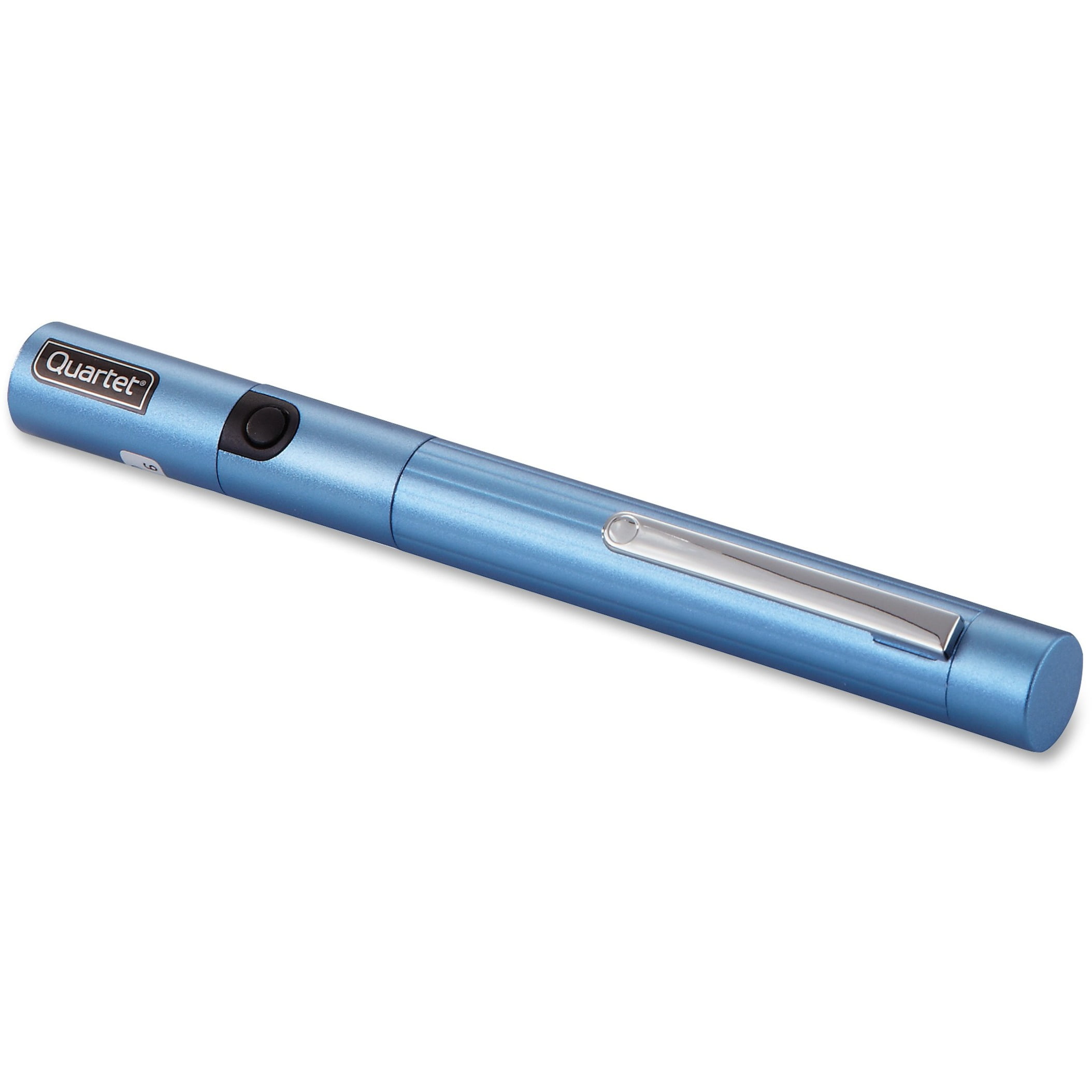Quartet Brilliant Green Laser Pointer, Class 2, Projects 1640 Ft, Blue Barrel