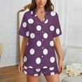 thumbnail image 2 of Sdmnsg-T Colorful Baseball Golf Womens Pajamas Shorts Set Two-piece Pj Sets Short Sleeve, 2 of 8