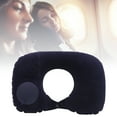 thumbnail image 4 of Almohada en forma de u, cojín inflable suave para reposacabeza para uso en viajes, 4 of 7