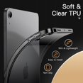 thumbnail image 3 of JETech Case for iPad Air 11-Inch M3/M2 (2025/2024), iPad Air 5/4 (10.9-Inch, 2022/2020 Model), Soft TPU Transparent Slim Shockproof Tablet Cover, Support Pencil Pro/2nd Charging (Black), 3 of 6