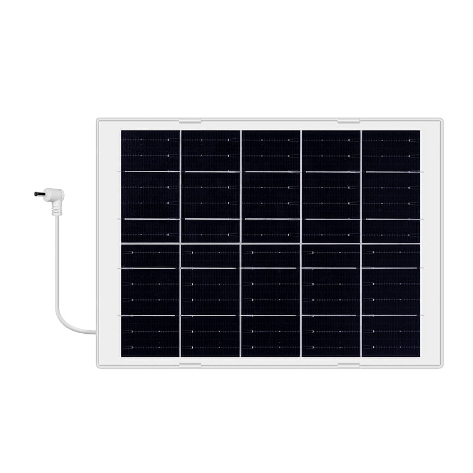 4W Solar Panel For Outdoor Security Camera, Waterproof, USB C Port, Continuous Solar Power For Phone, Surveillance, Camera (Black - View #4