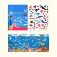 thumbnail image 2 of XWSHYW Juguetes para Niñas Libro de Pegatinas de Gelatina Panorámica Del Mundo Submarino para Niños, Pegatinas para Bebés, Papel Artístico, Juguetes Educativos para Edades Tempranas, Regalos para Niñ, 2 of 6