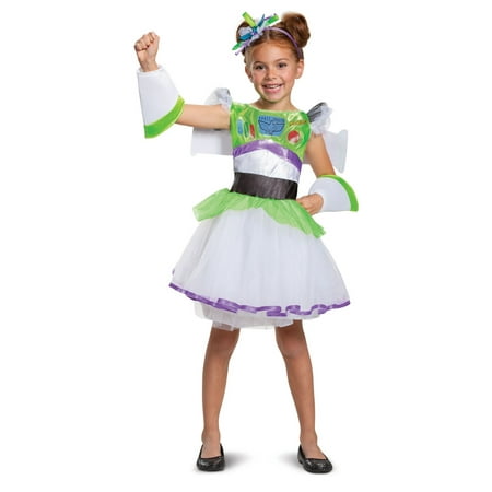 Toddler Girls' Toy Story 4: Buzz Lightyear Tutu Delux Halloween Costume 3T-4T
