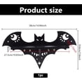 thumbnail image 2 of Gothic Bat Shelf Black Wooden Wall Mounted Crystal Shelf Display 14.9x7.8in, 2 of 7
