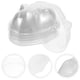 thumbnail image 4 of ColoMX 20 piezas muñeca Mini máscara facial transparente muñeca cara cubre DIY protección máscara suministros, 4 of 7