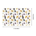 thumbnail image 2 of Bathroom Rugs Non Slip Washable - Wine Cheese grape Print Kitchen Mats for Floor, Area Rugs for Entryway Rugs Indoor, Laundry Bathroom Room Door Rug with Rubber Backing 20x31.5in, 2 of 8