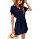 thumbnail image 3 of Vestido corto con escote en V para mujer Nikou Bikini Cover Up multifuncional S M L XL 2XL, 3 of 3