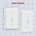 thumbnail image 2 of Cubiertas para Placa de Pared CHAO Paquete de 10 Termoplástico de Policarbonato Color Blanco, 2 of 5