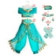 thumbnail image 1 of Disney Jasmine Dress Aladdin Princess Magic Lamp Girls Birthday Party Cosplay Costume Top+Pant+Headband Carnival Clothes Vestido7-8T(Size140) Gao Jinjia LED, 1 of 2