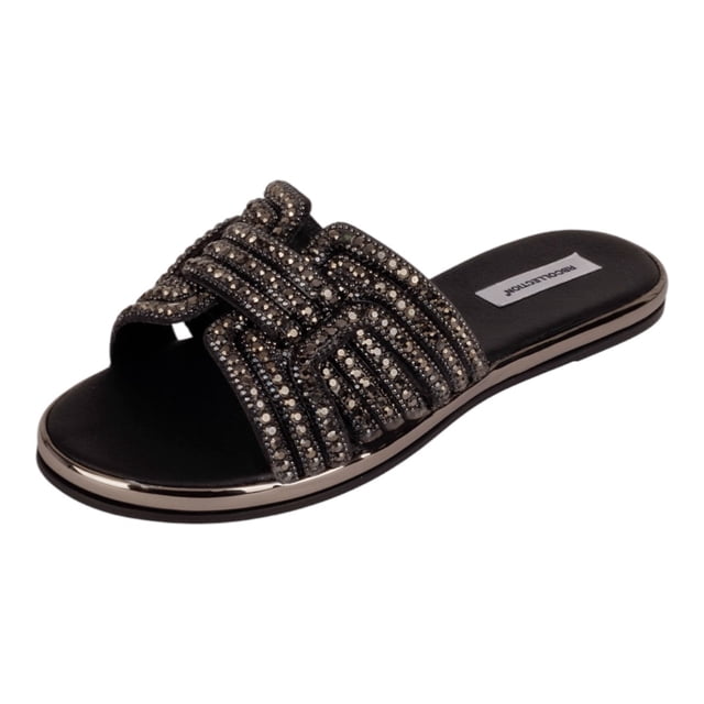 Sandalias de piso Exterior Sintético Color Negro Para Mujer De RBCOLLECTION
