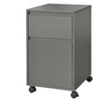 thumbnail image 2 of TMS Harlee 2 Drawer Rolling File Cabinet, Gray, 2 of 5