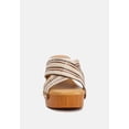 thumbnail image 2 of FInley Raffia High Block Heel Clogs In Tan, 2 of 7