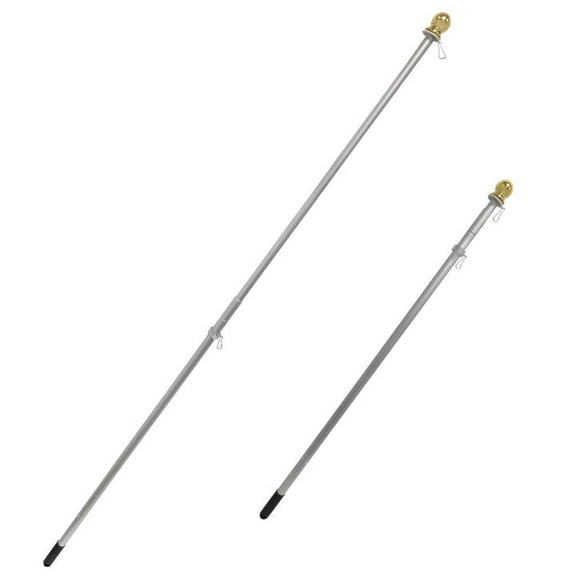 6ft Aluminum Hand-Held Flag Pole