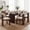 Lucena Oak/Camel, variant on COLAMY 5-Piece Modern Dining Room Set, 63" Rectangular Kitchen Table with 4 Upholstered Dining Chairs, Heavy-Duty Ribbed Base Wood Dining Set - Lucena Oak/Brown