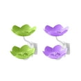 thumbnail image 2 of Leodye 2 Pack Soap Dishes with Draining, Bathroom Soap Holder for Shower, Soap Tray for Kitchen Sink, Silicone Flower Shape Soap Saver for Counter, Bathtub. Extend Soap Life, Easy Dry, 2 of 5