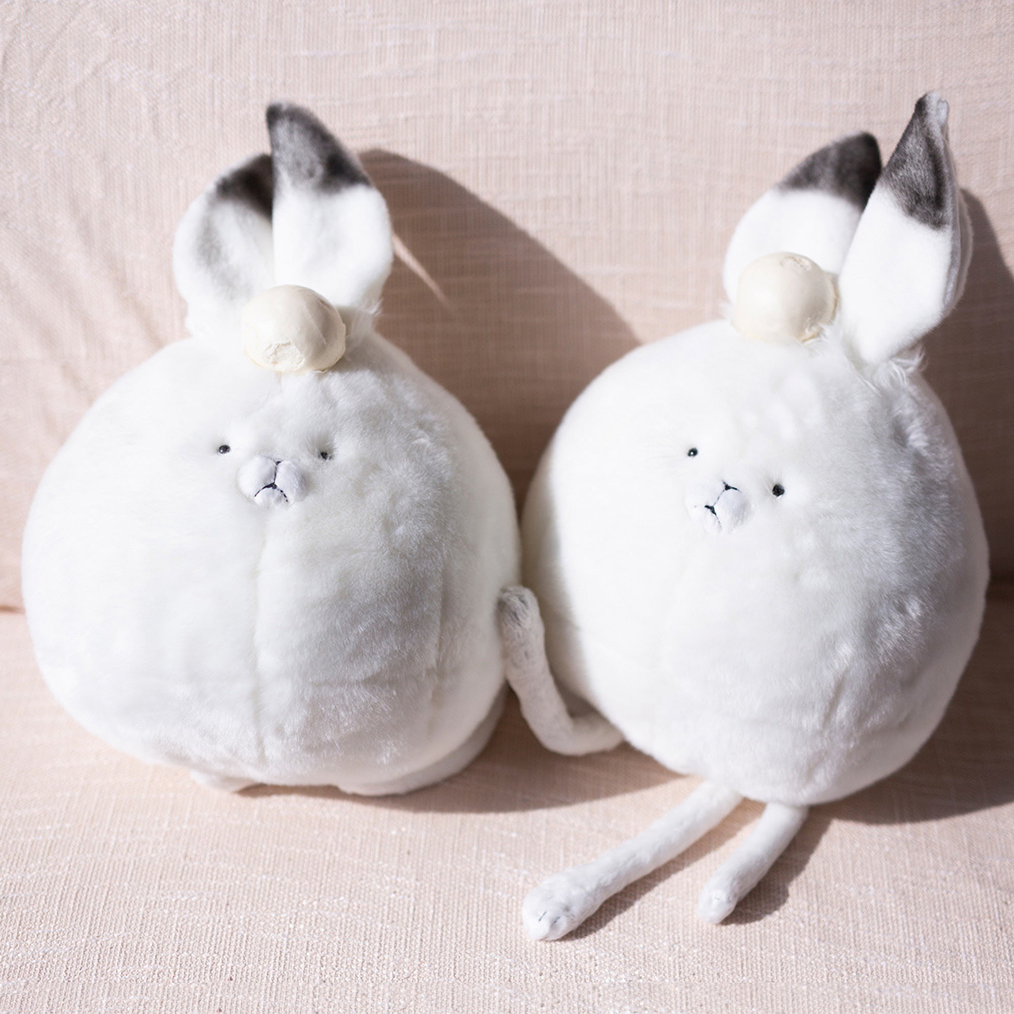 Chubby Arctic Hare Plush Toy, Fat Rabbit Stuffed Animals Toys Doll, Soft Plush Stuffed Animal Plushie, Original Design Toy