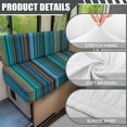 thumbnail image 6 of Uorisanigo RV Dinette Cushion Covers Blue Aztec Geometric Camper Cushions Replacement Covers Sofa Seat Cover Furniture Protection Soft Sofa Slipcover with Retaining Strap, 6 of 7