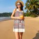 thumbnail image 3 of Balery Fashion Tatreez1 Vestidos de verano para mujer con estampado: vestido holgado sin mangas, vestido playero informal y cómodo para días calurosos., 3 of 7