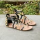 thumbnail image 4 of Sandalias planas con cremallera cruzada de verano, sandalias tejidas con correa para mujer Wmkox8yii  shjk5114, 4 of 8