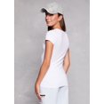 thumbnail image 3 of Rainbow Shops Female Adult V Neck Short Sleeve T Shirt Ambiance, Short Sleeves, V-Neck, T-Shirt, Solid, 3 of 3