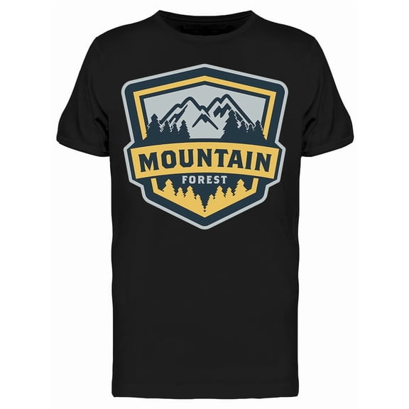Emblem Mountain Forest  T-Shirt Men -Image by Shutterstock, Male Small