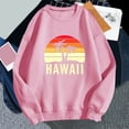 thumbnail image 2 of Bmisegm Chandails en Molleton Mode pour Femmes Col Rond Mignon Pull Manches Longues Tops Chandail à Capuchon Chandails en Molleton Décontractés pour Femmes Rose S, 2 of 3