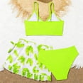thumbnail image 7 of Shadoumai Girls Swimsuit 2 Piece Bikini Set Tiered Ruffled Bathing Suit Two Piece Girls' Swimwear with Adjustable Straps, 7 of 7