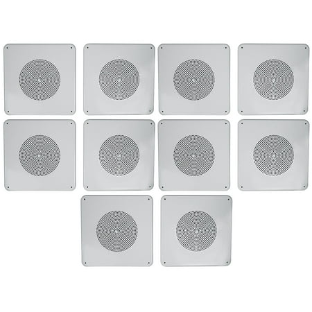 (10) Rockville MS81 Metal 8  70v Commercial Background Music PA Ceiling Speakers price history on PriceWatchPro