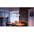 thumbnail image 2 of Urban Ambiance Luxury Industrial Chandelier, Medium Size: 15.5"H x 24"W, with Americana Style Elements, Nostalgic Design, Pretty Brushed Nickel Finish and Opal Etched Glass, UQL2330, 2 of 8