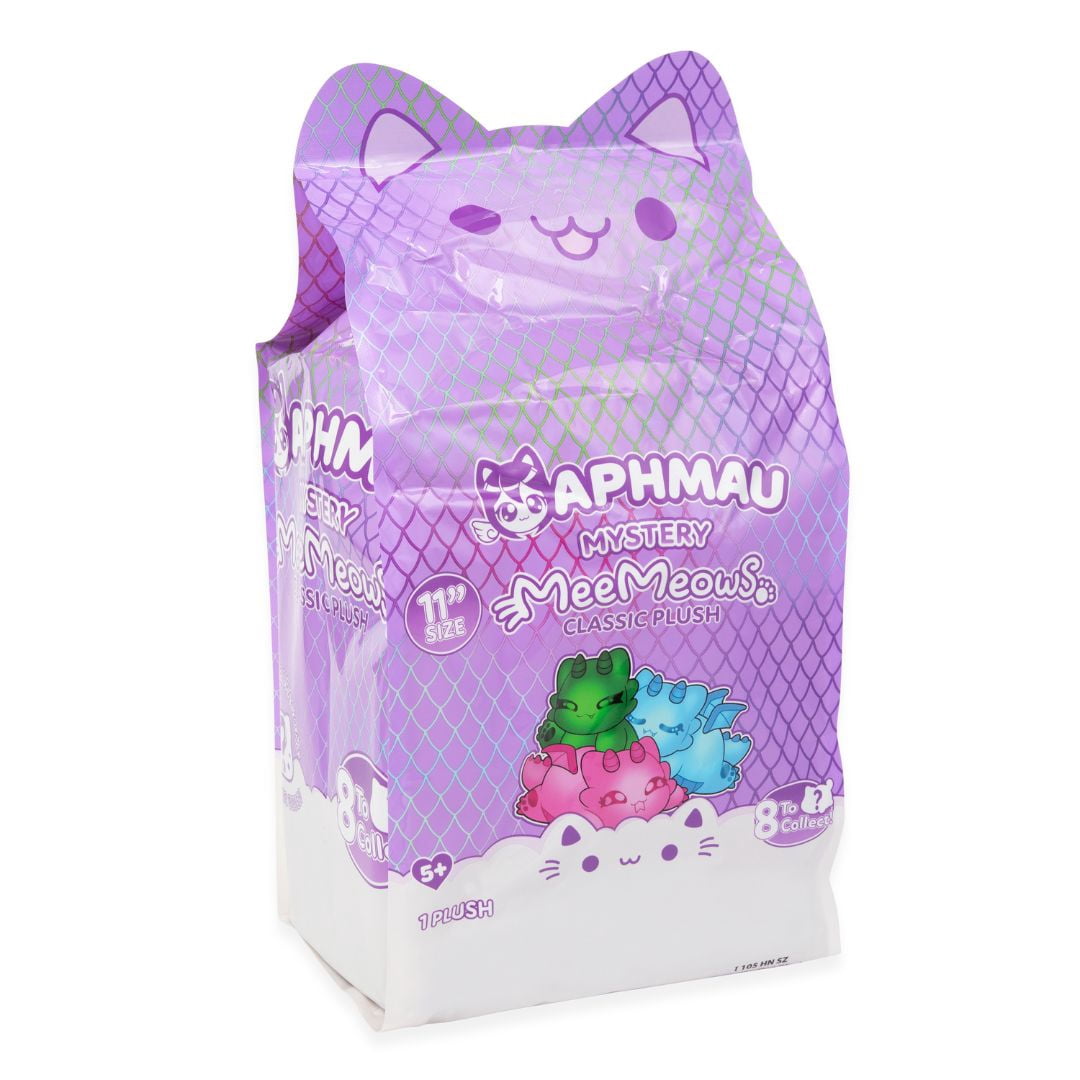 Aphmau MeeMeows 11” Classic Mystery Plush Toy, Dragon, YouTube Gaming Channel, Plush Mystery Box, Blind Box, 1 of 8 Possible Dragon MeeMeows, Official Merch