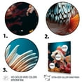 thumbnail image 3 of Designart "Coral Wonders with Orange Butterfly Fish I" Animals Framed Wall Art - Modern White Butterfly Fish Entryway Framed Wall Art, 3 of 6