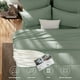 thumbnail image 2 of Juego de edredón CozyLux, color verde salvia, tamaño queen size, 7 piezas, cama en una bolsa, 2 of 7